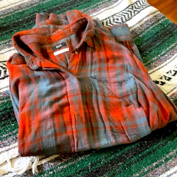 BDG Tops - BDG Button Down Lightweight Flannel